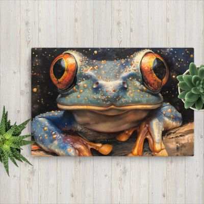 Enchanting Tree Frog Close-Up Canvas Print - Thin
