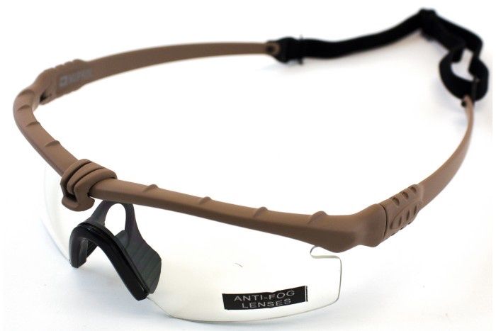 Battle Pro&#39;s - Tan Frame / Clear Lense