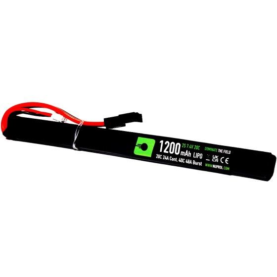 LiPo Battery 1200mAh 7.4v 20c (AK Slim Stick/Small Tamiya)