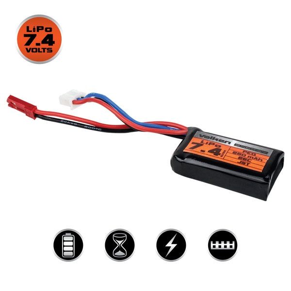 LiPo 7.4v 250mAh 25C HPA Airsoft Battery (JST)