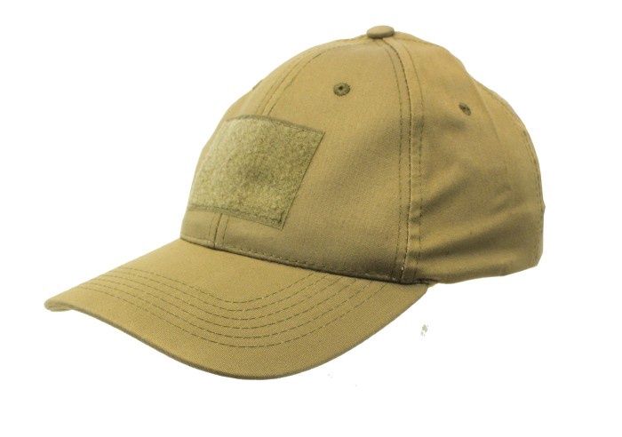 Combat Cap w/Velcro - Tan
