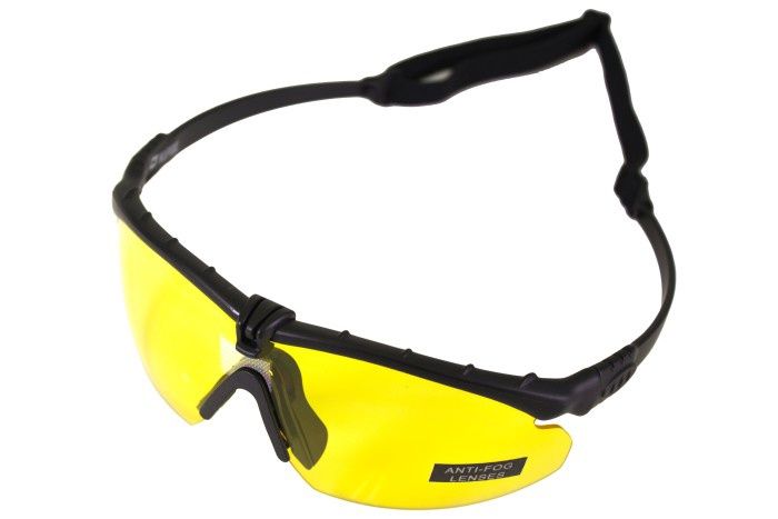 Battle Pro&#39;s - Black Frame / Yellow Lense w/Insert