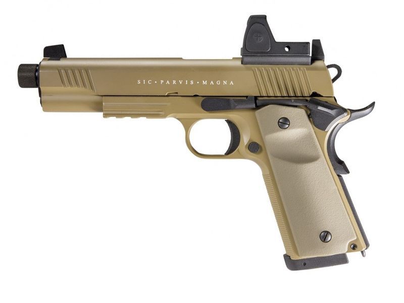 Rudis Magna - 1911 - VII Custom Pistol (Co2 Powered - Gas Ready - Tan)
