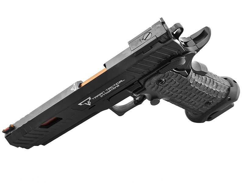 X Taran Tactical International Licensed JW3 Combat Master Gas Blowback Pistol (TTI - Full Metal - Black)