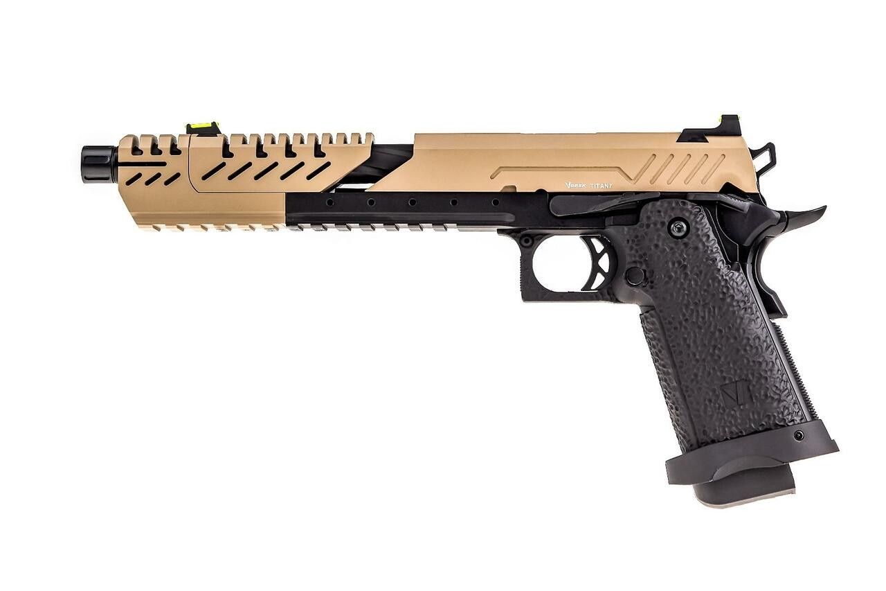 Hi-Capa 7.0 TITAN GBB Pistol (Tan/Black)