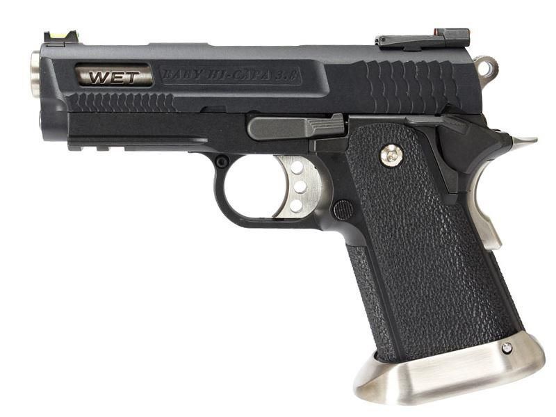 HI-CAPA 3.8 Brontosaurus GBB Pistol (Black Silde)