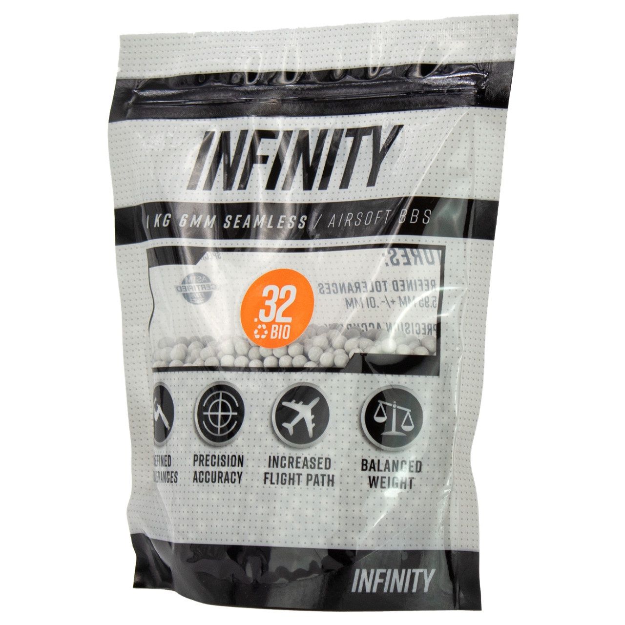 INFINITY Biodegradable 0.32g Airsoft BB&#39;s - 1 KG