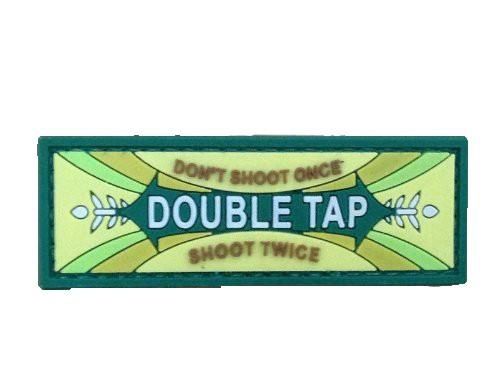 Double tap chewing gum logo morale patch (Green)