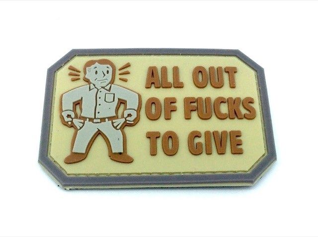 All out of F***s to give morale patch (Tan)