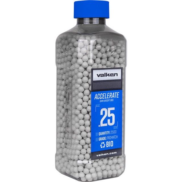 Accelerate ProMatch 0.25g 2,500ct Biodegradable Airsoft BBs