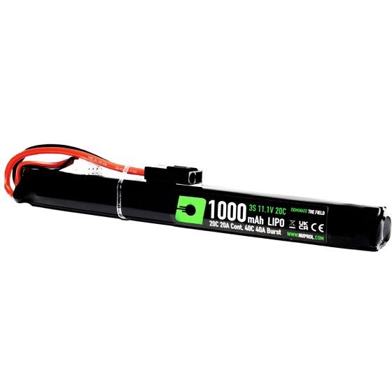 LiPo Battery 1000mAh 11.1v 20c (AK Slim Stick|Small Tamiya)