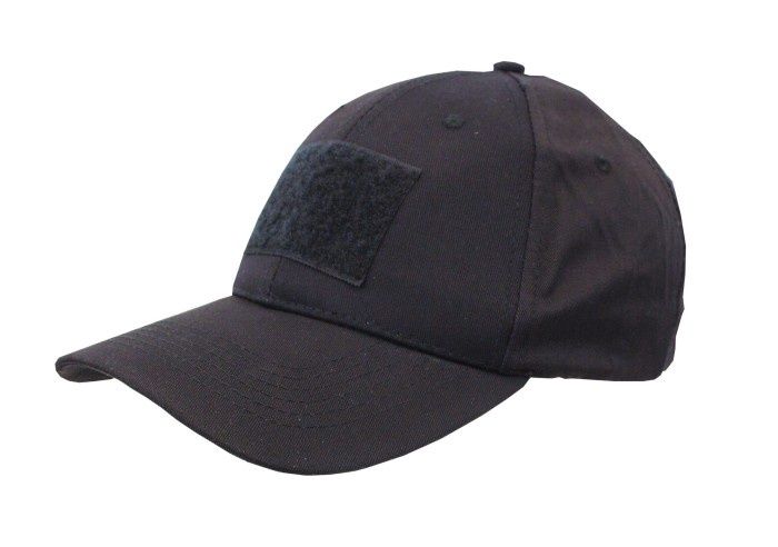 Combat Cap w/Velcro - Black