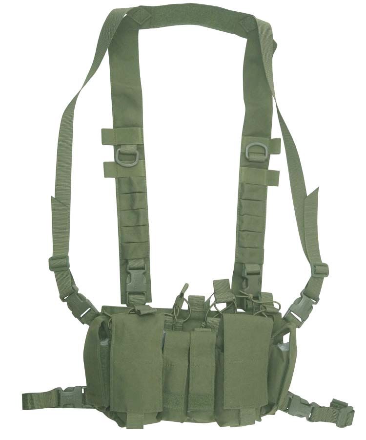 Delta High Capacity Chest Rig – Olive Green