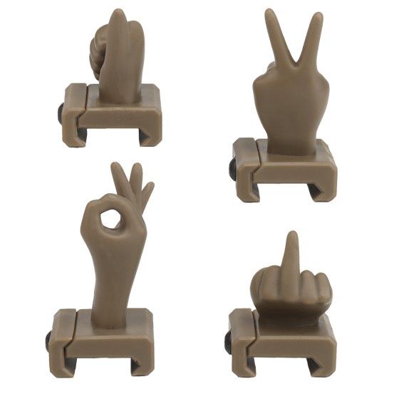 Hand Signal Sights (RIS) (Tan)