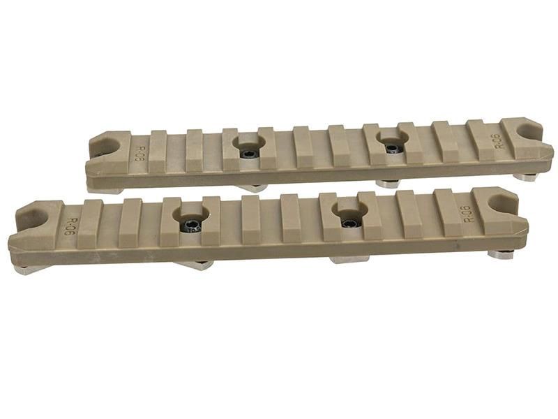 Amoeba 5.0&quot; M-Lok Key Rail System (2pcs - ABS - AM-ML-R-006-DE - Tan)