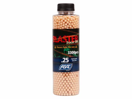 Blaster Tracer, 0.25g, airsoft BB, 3300 pcs. bottle - red