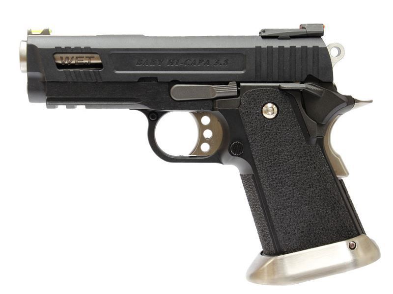 HI-CAPA 3.8 Velociraptor GBB Pistol (Black Silde)