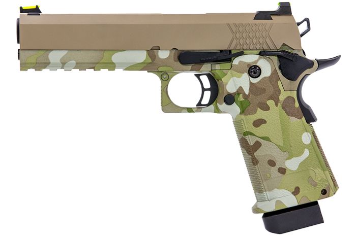 Hi-Capa 5.1 GBB Pistol (HYDRO) (Tan|Camo)