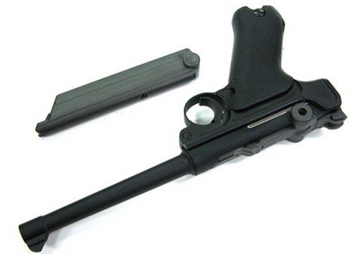 P08 Luger GBB Pistol (6&quot;) (Black)