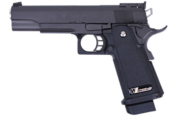 We - Hi-Capa 5.1 Full Auto GBB Pistol (R) (Black)