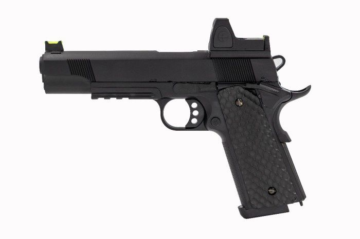 1911/MEU-R + RDS GBB Pistol (Black)