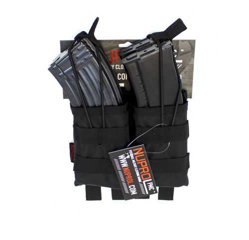 PMC AK Double Open Mag Pouch, Colour: Black