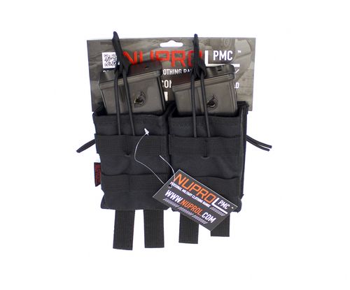 PMC G36 Double Open Mag Pouch, Colour: Black