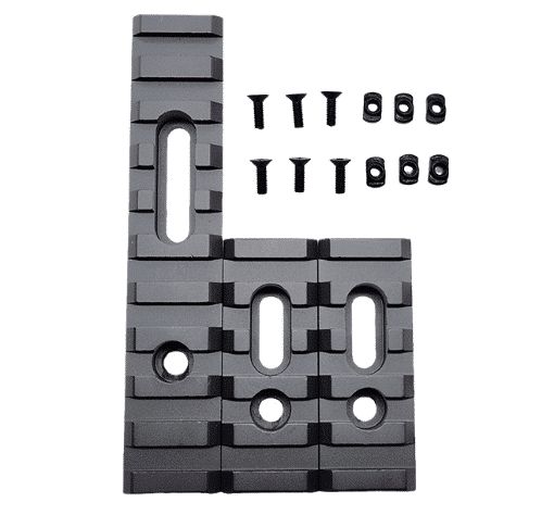 MOE Metal Rail Set for M-LOK (Various Colours), Colour: Black