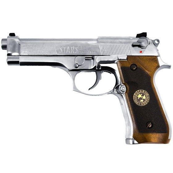 We - M92 Gen2 Biohazard GBB Pistol (Silver) (Silver Barrel)