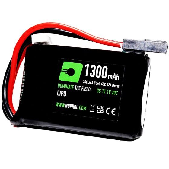 LiPo Battery 1300mAh 11.1v 20c (PEQ|Small Tamiya)