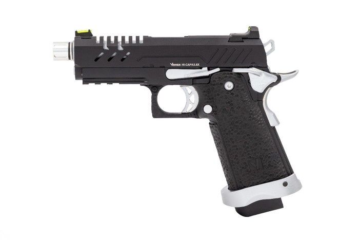 Hi-Capa 3.8 Pro GBB Pistol (Black) (Silver Match)