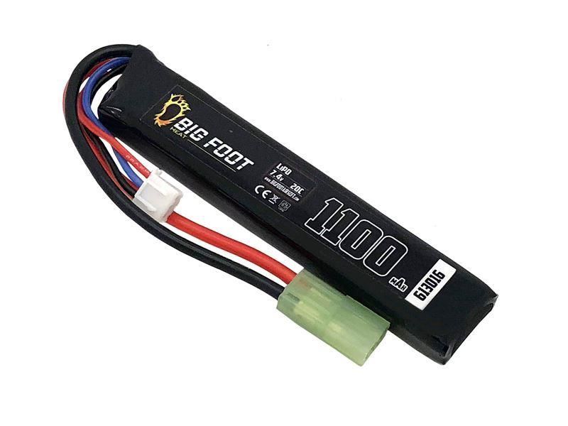 Lipo Battery 1100 mAh 7.4v 20c (Stick - 100mm - VZ58 Compatible)