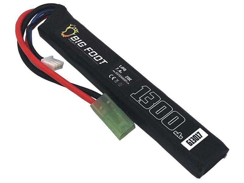 Lipo Battery 1300 mAh 7.4v 20c (Stick)