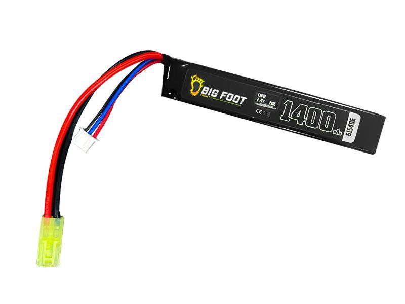 Lipo Battery 1400mAh 25c 7.4v (stick - Mini-T)