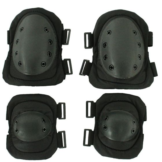 PMC Essential Elbow &amp; Knee Pad Set (Black)