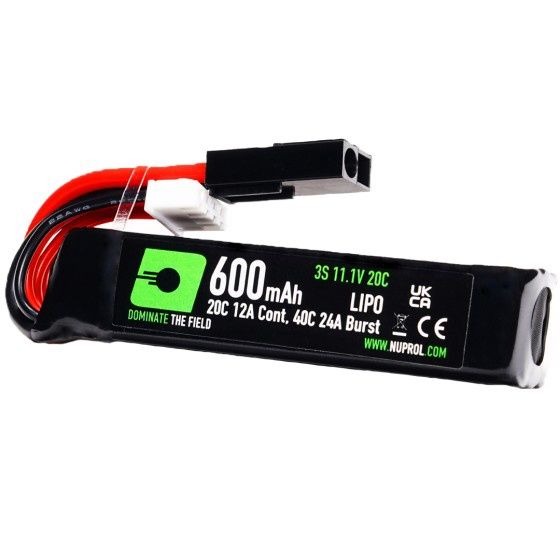 LiPo Battery 600mAh 11.1v 20c (PDW|Small Tamiya)