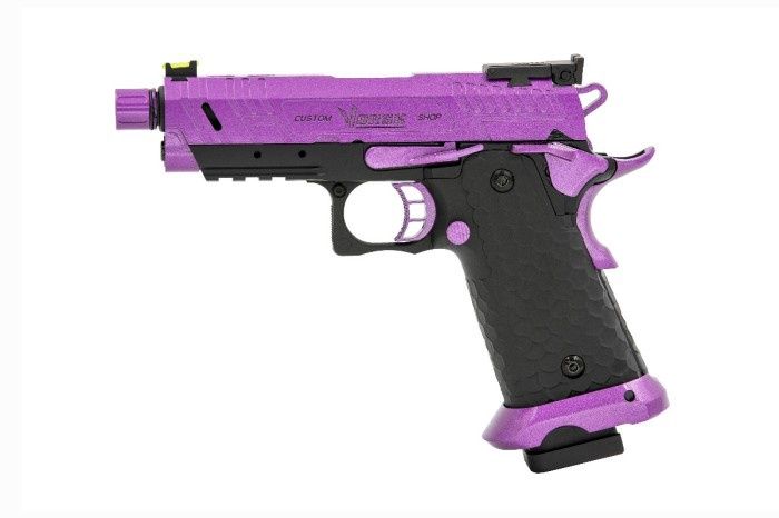 Hi-Capa CS Vengeance 3.8 Compact GBB Pistol (Purple|Black)
