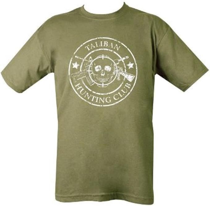 Taliban Hunting Club T-shirt – Green, Size: S