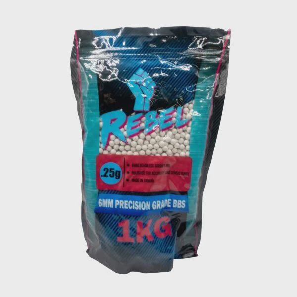 Rebel Precision 6mm BBs 1kg Bag - 0.25g