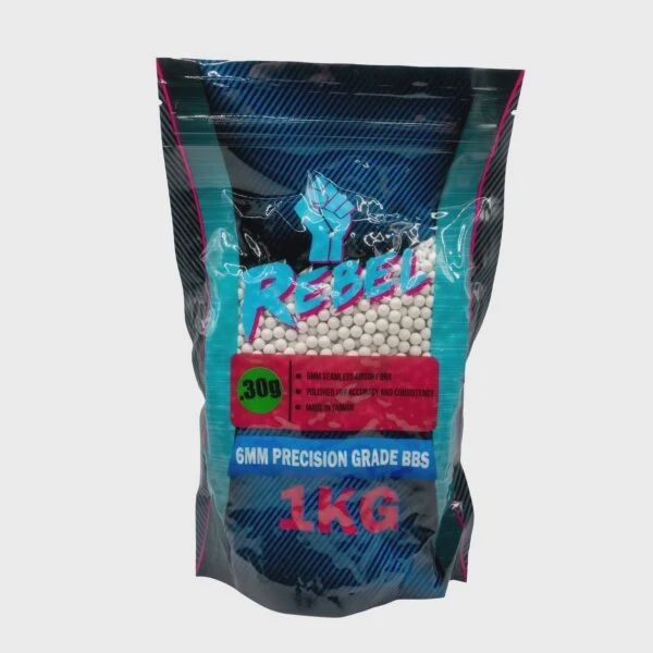 Rebel Precision 6mm BBs 1kg Bag - 0.30g