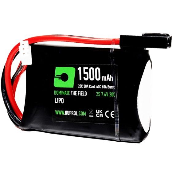 LiPo Battery 1500mAh 7.4v 20c (PEQ|Small Tamiya)
