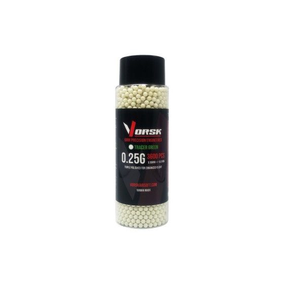 Airsoft BBs Tracer (3600R Bottle) (0.25g) (Green)