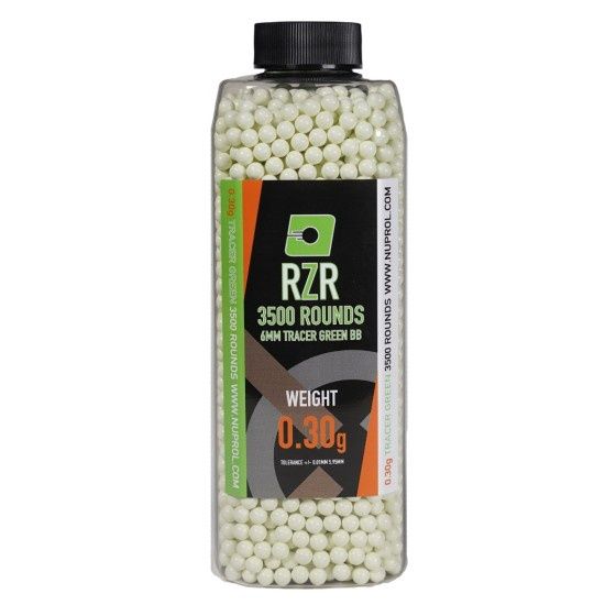 RZR Airsoft BBs Tracer (3500R Bottle) (0.30g) (Green)