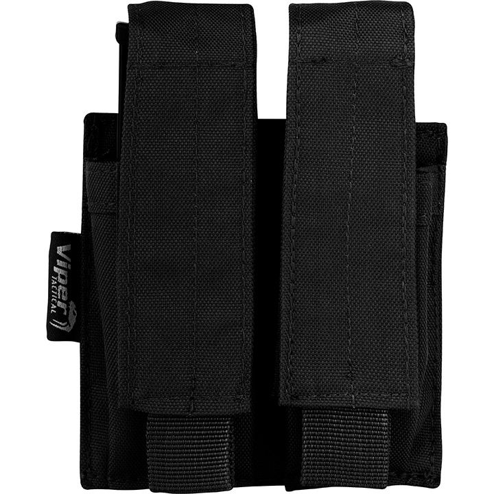 Modular Double Pistol Mag Pouch, Colour: Black
