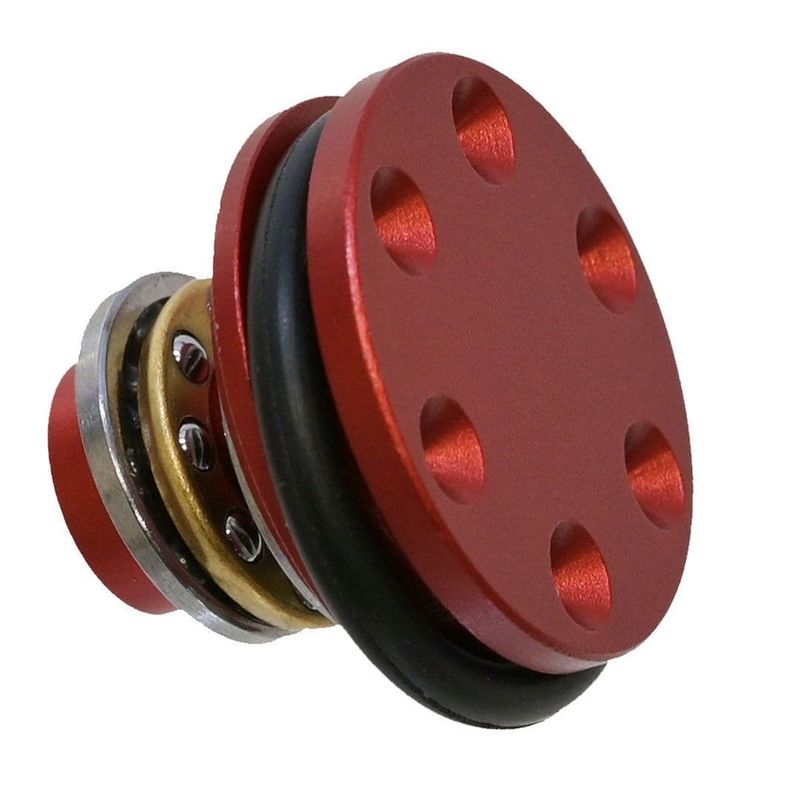 Rocket Airsoft Gearbox Bearing Piston Head Red Alloy