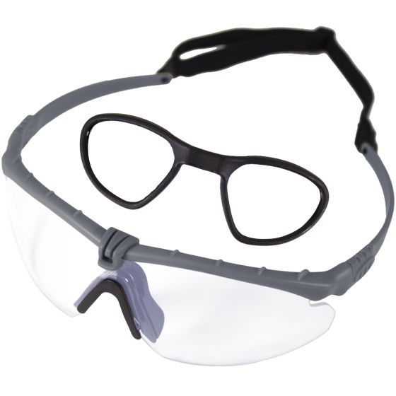 Nuprol Battle Pro's Protective Eyewear (With Insert) (Clear-Grey)