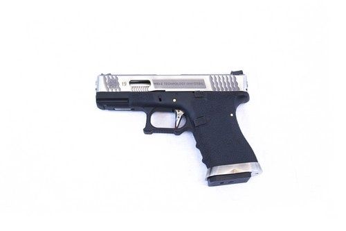 We - EU9 E-Force GBB Pistol (Silver|Black) (Silver Barrel)
