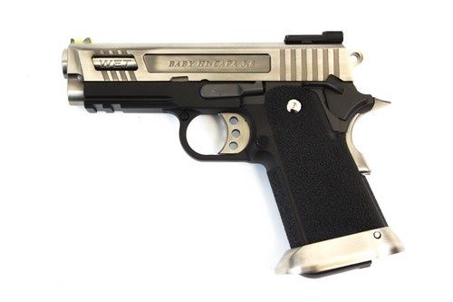 We - Hi-Capa 3.8 Gen2 E-Force GBB Pistol (Silver|Black) (Silver Barrel)