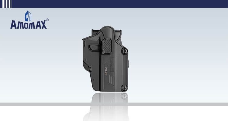 Amomax - Per-fit Multi fit Adjustable Holster – LEFT HAND BLACK