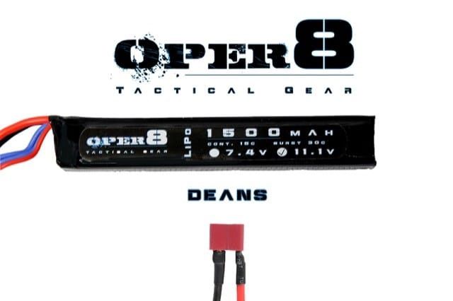 Oper8 11.1v 1500MAH LiPo Stick – Deans